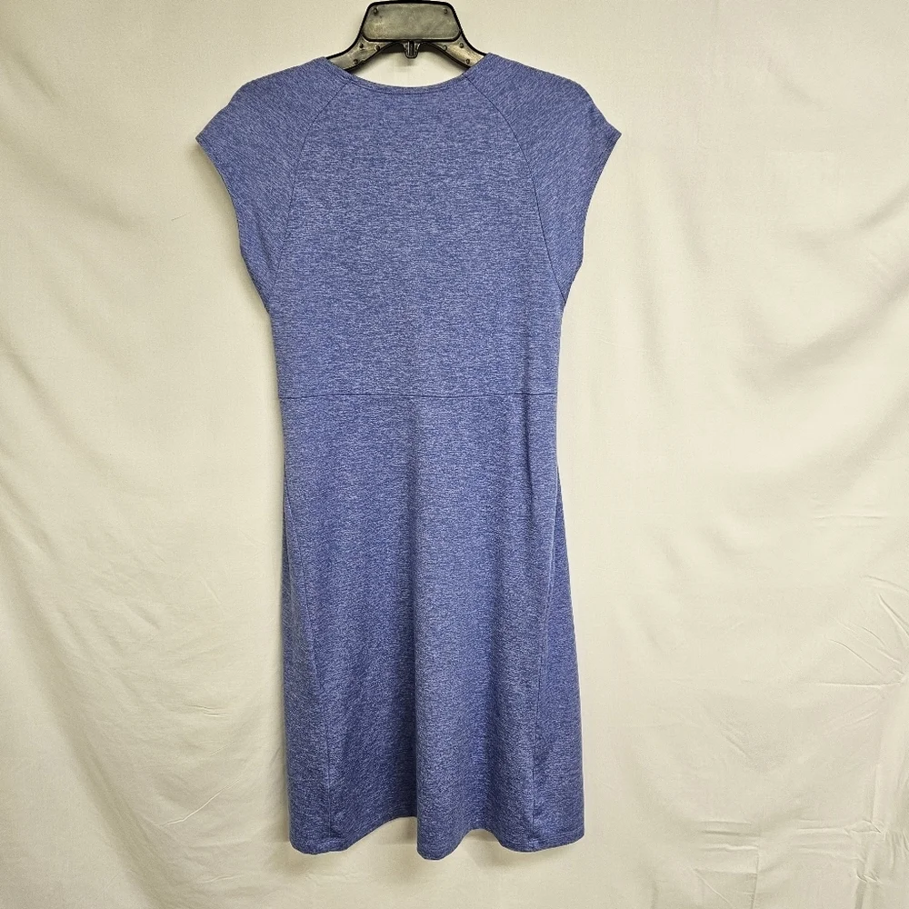 Patagonia Seabrook Violet Blue Midi Slim Fit Dress Womens Size Medium Gorpcore